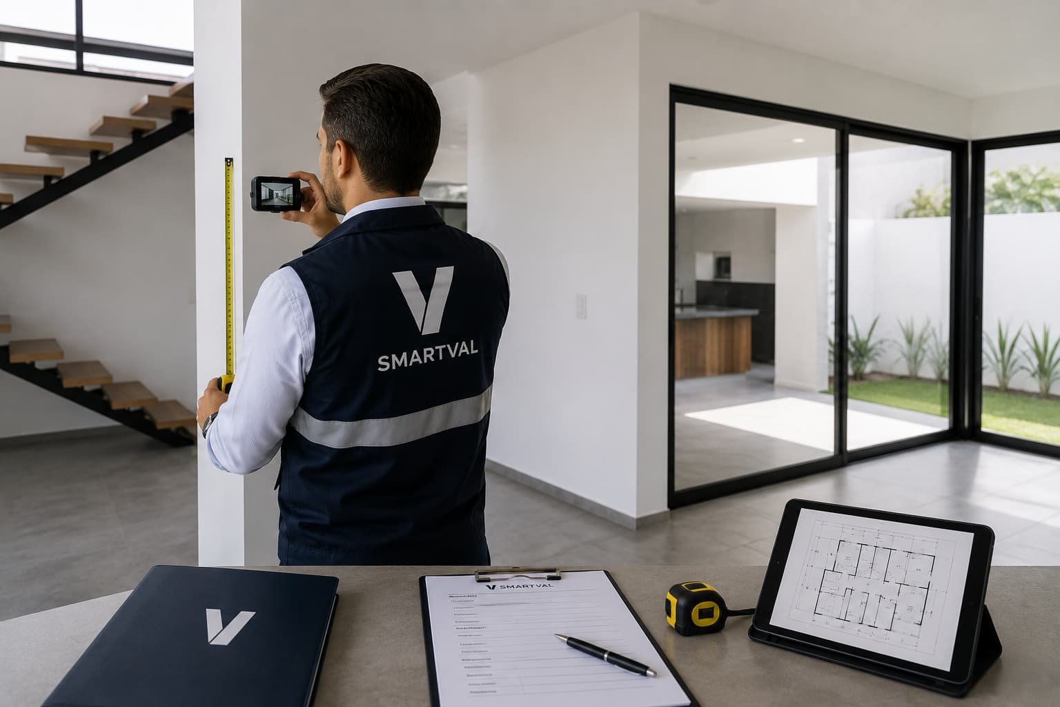 Inspección física durante un avalúo inmobiliario — SmartVal