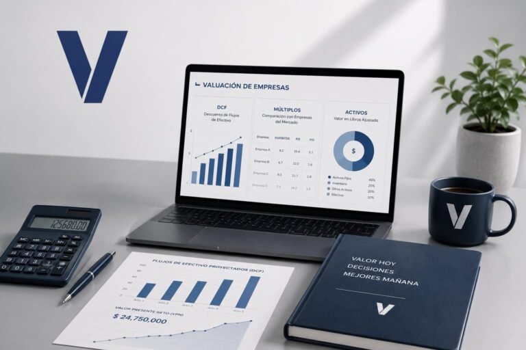 Métodos para valuar una empresa: DCF, múltiplos y activos
