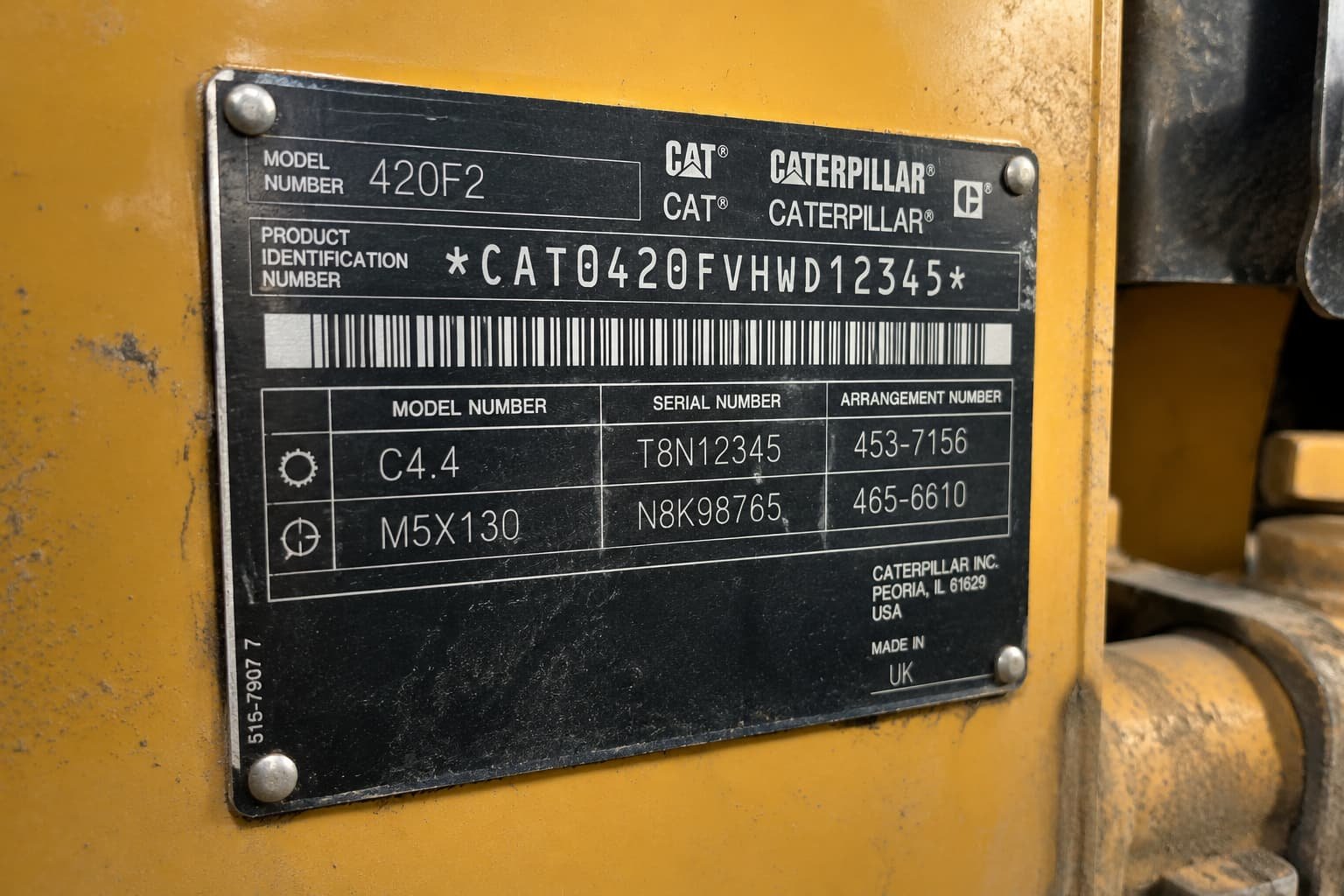 Placa de identificación de maquinaria — SmartVal