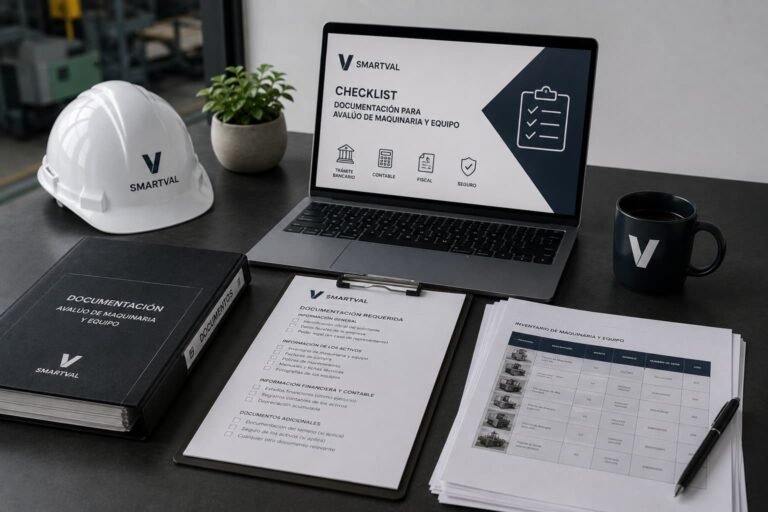 Documentos para un avalúo de maquinaria y equipo: checklist completo